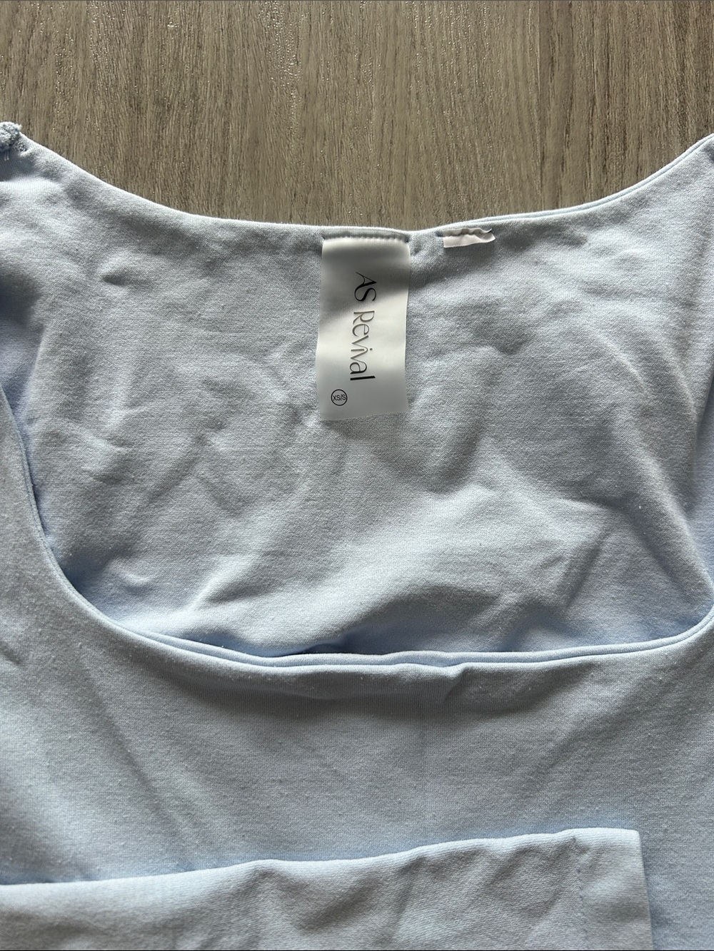 AS Revival Light Blue Scoop Neck Top